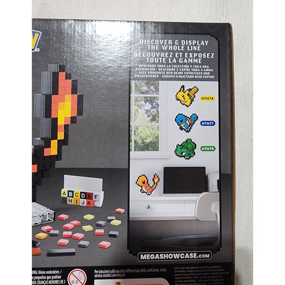 MEGA Pokémon pixel Charmander-349 Pieces New - Picture 3 of 6
